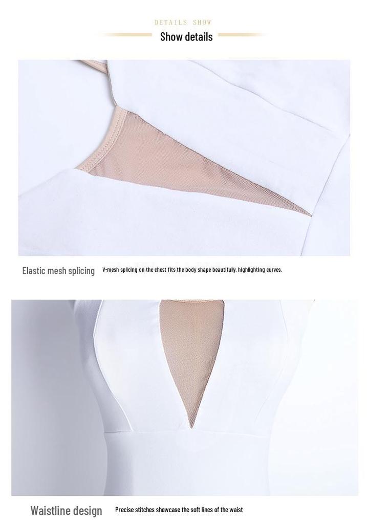 Women's Ballet & Gymnastics Leotard: Tight-fitting Strappy Dancewear for Practice, Aerial Yoga, and Art Exams