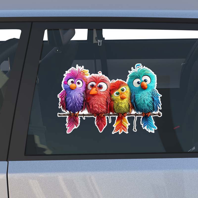 Autocollant de Voiture Animal Oiseaux Décalcomanie Auto-adhésive Pour Vitre Arrière et Pare-chocs de Véhicule Autocollant Imperméable SH616
