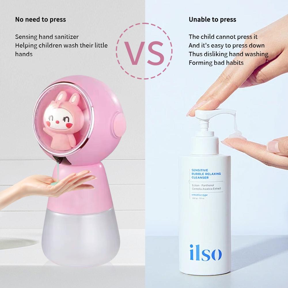 Soap Dispenser Inductive Hand Washing Instrument Rechargeable Cartoon Children Style Gel Contact Free Foam Suitable For Children