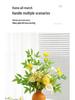 Elegant High-End Artificial Flowers with Ceramic Vase Decor – Luxurious Living Room Arrangement