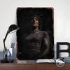Oliver Sykes Portrait Poster Customized Wall Art Vintage Metal Signs Retro Tin Plaque for Man Cave Garage Decoration Room Decor