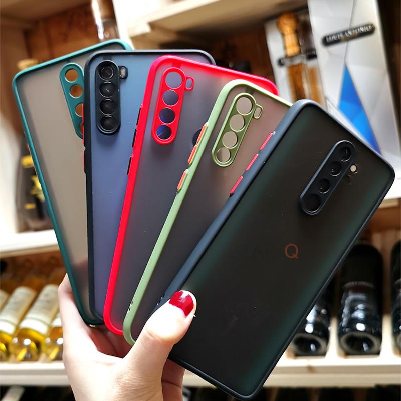 Matte Hard Case On For Xiaomi Redmi Note 8 Pro 9 9pro 7 Shockproof Silicone Back Cover Xiomi Redmi Note8 Note9 8pro