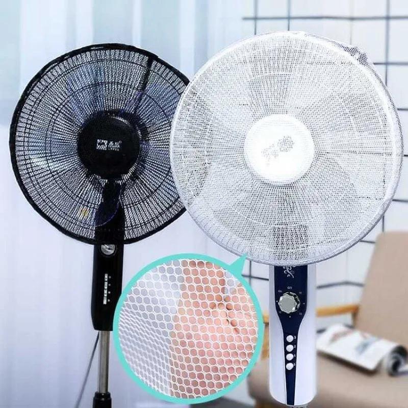 Home Eletric Fan Dust Cover Drawstring Protective Net Anti Pinch Hand Safety Dustproof Stand Fan Cover Fan Guard Storage Bags