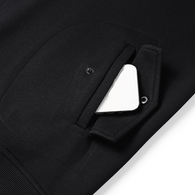 Spring and Autumn Plus Size Men's Fashionable Casual Hooded Patchwork Hoodie Men's Retro Long Sleeved Loose Men's Clothing