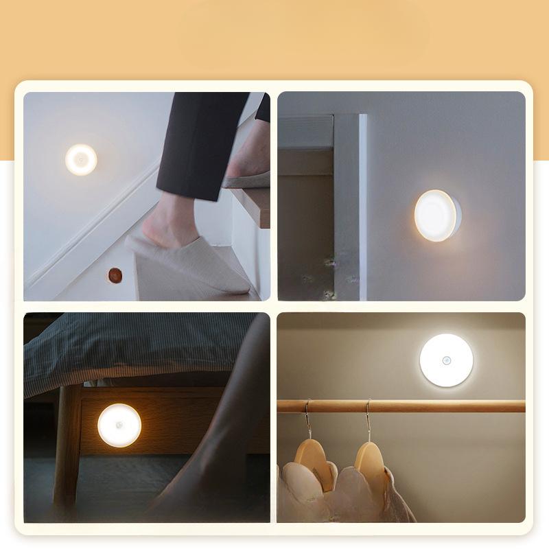 Intelligent Body Sensing Light Led Bedside Light Usb Charging Student Dormitory Night Light Wardrobe Corridor Light
