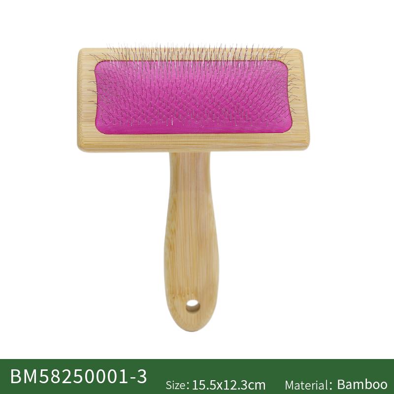 Pet Comb Wood  Massage Cute Hair Remover Cat Dog Brush for Grooming Bamboo Mini Rubber Custom Small Fine Needle