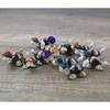 10Pcs Miniature Conch Turtles Figure Toy with Cute Colorful Hat Sea Creatures Animals Statue for Outdoor Garden Decors