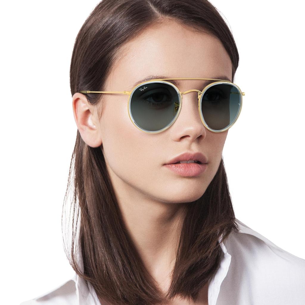 Sunglasses 0RB3647N 91233M Blue Gradient Grey 51 Ray-Ban