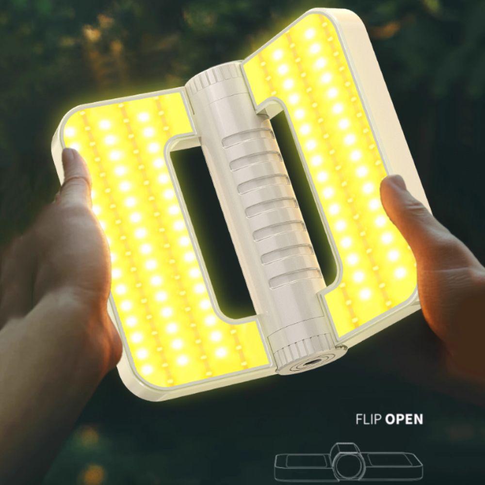 Multifunctional Emergency Light Foldable Rainproof Solar Lighting Lamp 5 Lighting Modes Solar Powered Camping Lantern