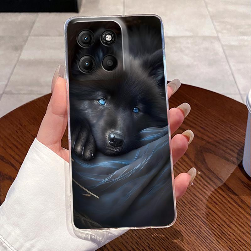 Phone Case For Motorola Moto G17 Power Case Luxury Cute Love Rabbit Funny Clear Soft TPU Silicone Cover For Moto G17Power Bumper