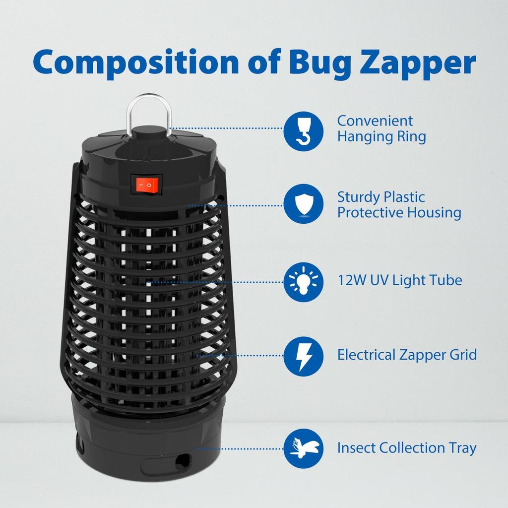 2026 GOOTOP 20W Mosquito & Bug Zapper Lamp - EPA Certified Insect Trap