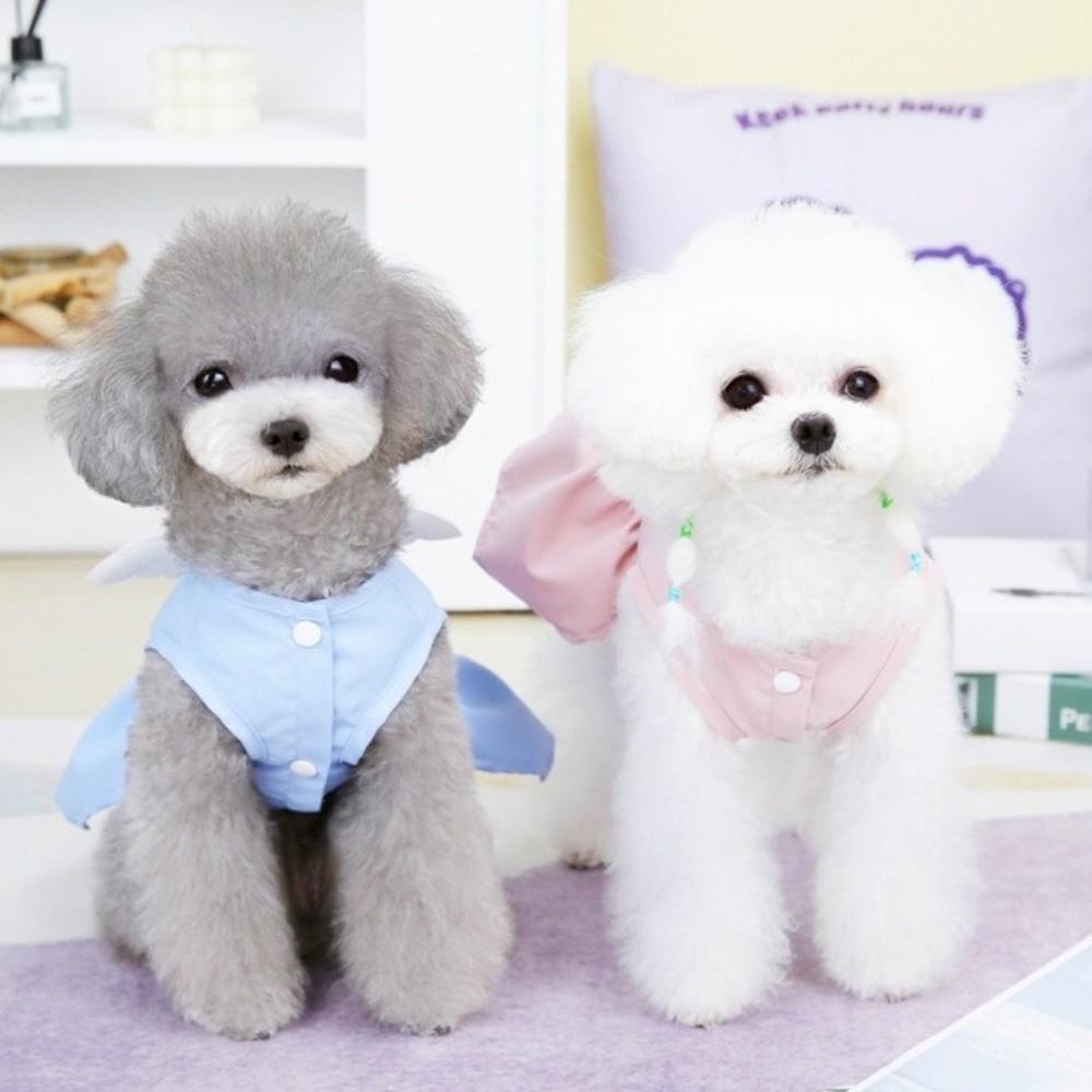 Adorable Dog Wings Skirt Breathable Cat Vest Harness Dog Summer Dress  Party Outfit