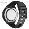 NORTH EDGE MARS Pro Men's Sports Digital Watch Military Army Carbon Fiber Case Watches Altimeter Barometer Compass Waterproo 50M