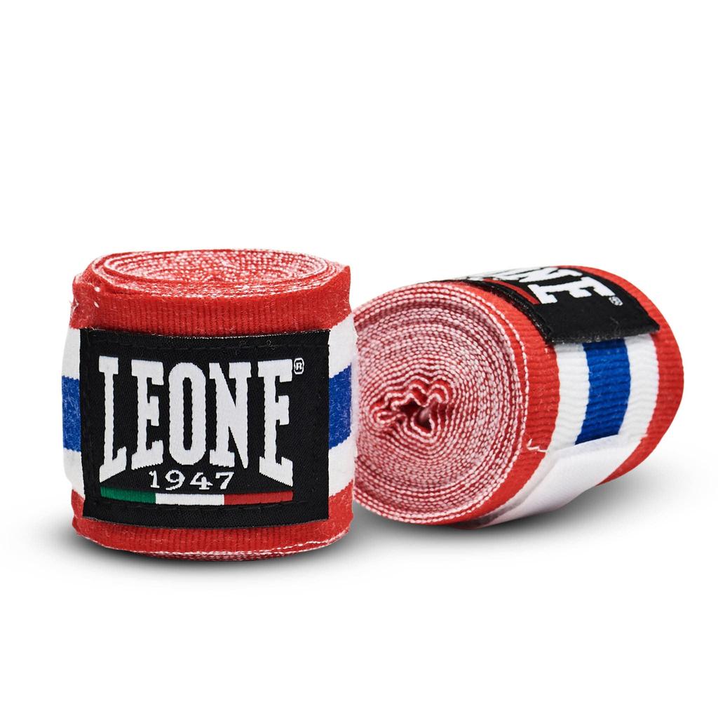 LEONE 1947 Boxing Hand Standard Thai Wraps, Stretchable, Hook-and-Loop Closure, Size, 3.5m, Flag, AB705/35TH [Authentic]