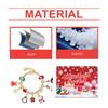 Jewelry Calendar Advent 24-Days Jewelry Making Countdown Charm Beads Bracelets For Kids Teens Girls Adults Vacation Holiday