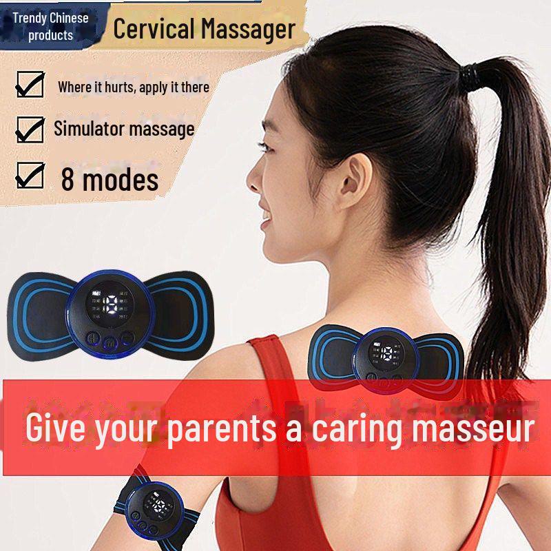 Mini Smart Rechargeable EMS Massager with LCD Display