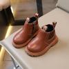 Girls Autumn and Winter New Little Girl Fashion Versatile Children's Short Boots Baby Soft-soledLeather Boots
