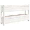 VidaXL Jardinière Blanc 112x25x66 cm Bois massif de pin 823928