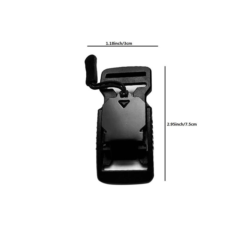 Electric Strong Magnetic Buckle Trendy Belt Backpack Magnetic Buckle Pulling Rope 2-3.2 Cm Plastic Functional Tactical Buckle