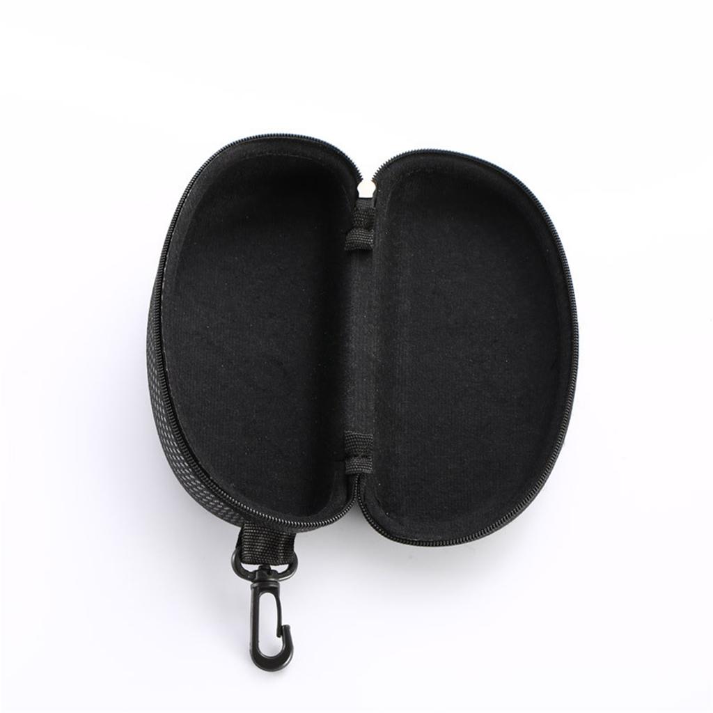 EVA Hard Shell Zipper Eyeglasses Case Protective Storage Box with Carabiner Clip for Sunglasses and Reading Glasses