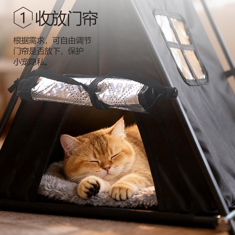 Cat litter winter warm stray outdoor four seasons universal cat litter sealed semi-closed pet supplies