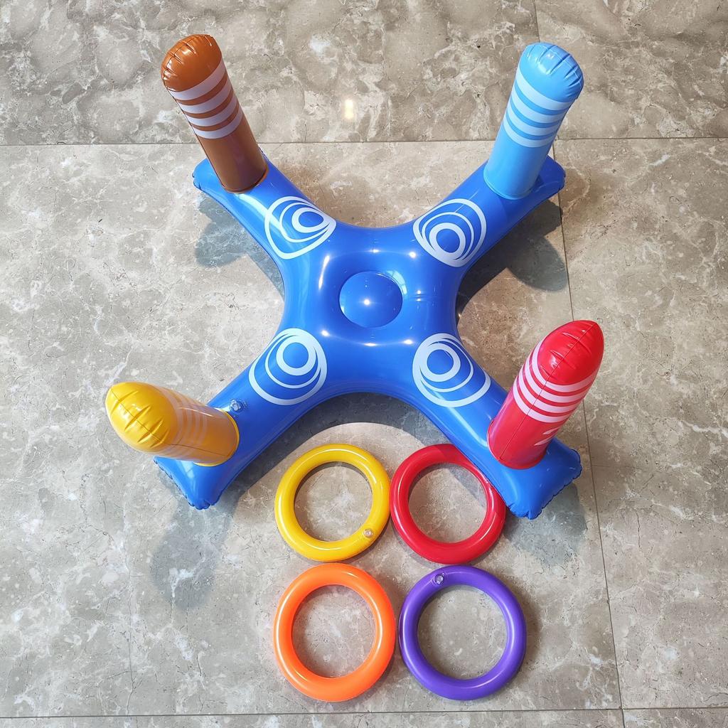Kid Summer Inflatable Colorful Water Interactive Basketball Hoop Suitable For Beach Pool Party Games Pool Accessories