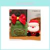 Christmas Gift Box Santa Claus Deer Plush Toy Doll With Pp Cotton Filling For Holiday Decor And Gift Giving