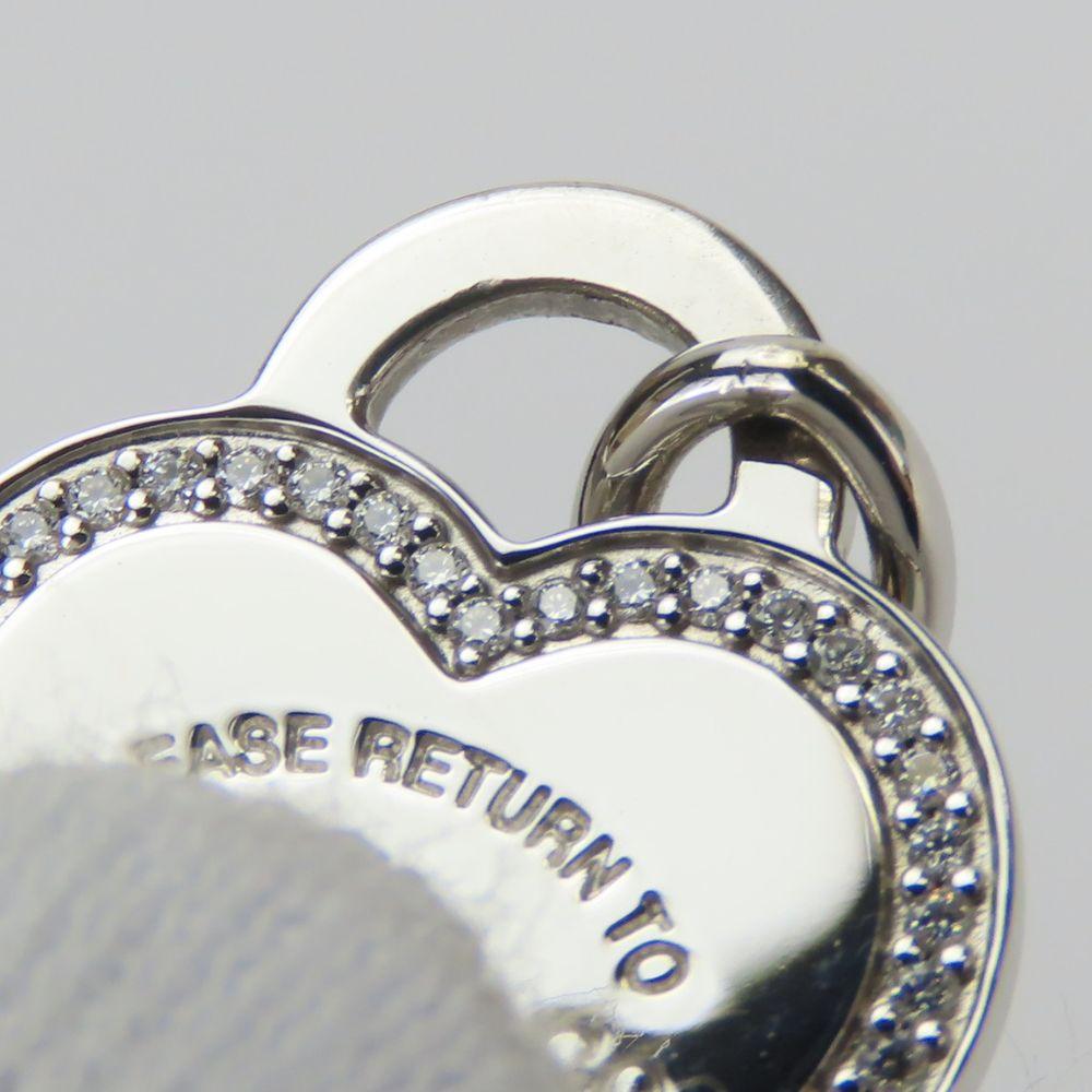 Used TIFFANY&Co. Necklace Return to heart tag K18 white gold/diamond 4.8g Accessories