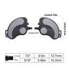 Elliptical Trainer Foot Pedals Exercise Bike Pedal with Strap Leg Training Fitness Device Footboard Easy to Install