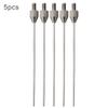 Set of 5 Needle Contact Points for Dial Indicator and Depth Gauge Probing with 1X50mm Long Tip M2 5 Thread Stainless Steel