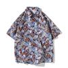 Men's Shirt, Trendy Brand, Fashionable Retro Short-sleeve Shirt for Men