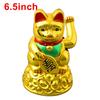 Lucky Waving Cat Lucky Cat Plastic 6.5\" Inch Car High Quality