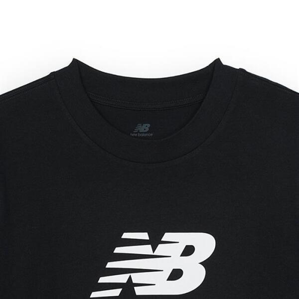 New Balance STacked Logo T shirT Black mT41502bk