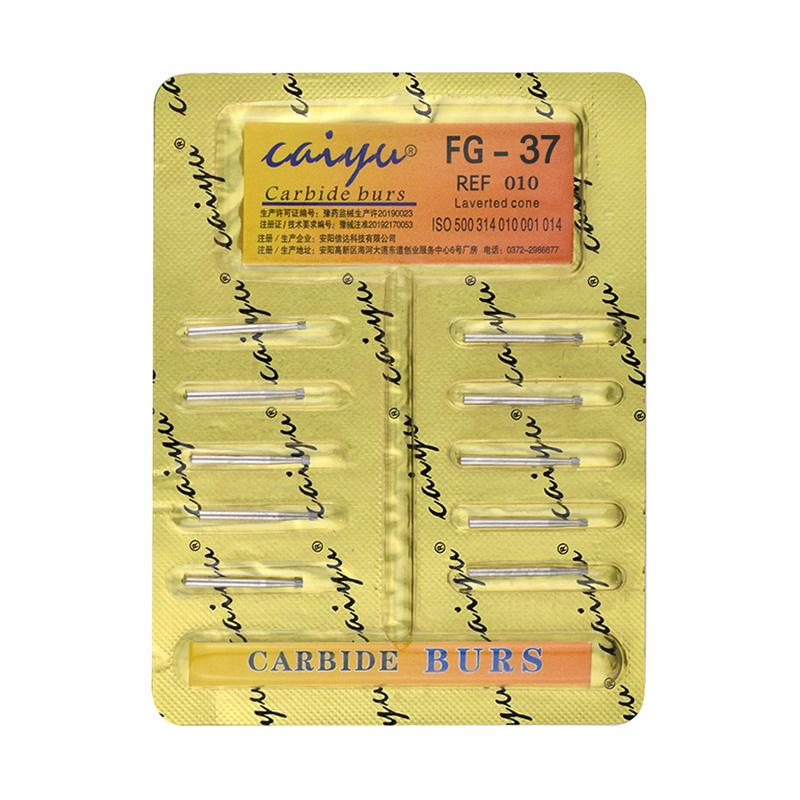 Dental FG Tungsten Steel Carbide Burs Inverted Cone Bur/Fissure Bur High Speed Handpiece Bit FG-37