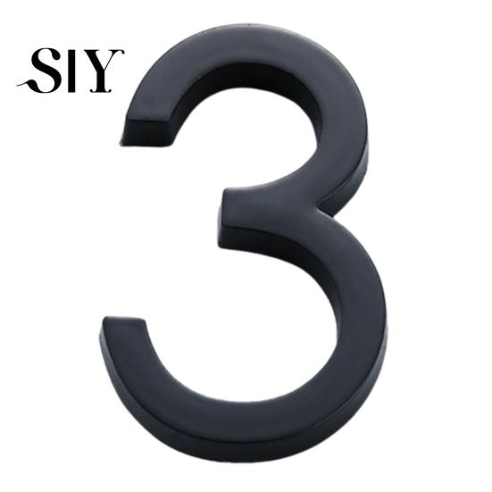 Weather-resistant House Numbers Modern 3D Heavy Duty Rust-proof Simple Installation Number with Shadows Address for Outside Home Front Door