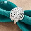 Ring met roos van 925 sterling zilver, een charmant en modieus sieraad voor bruiloften.