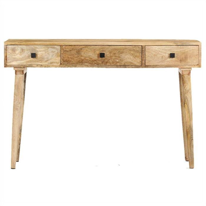Table console - VIDAXL - 115x35x76 cm - Bois de manguier massif - Rectangulaire - Marron
