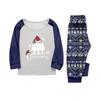 Print Cute Family Set Pajamas, Home Clothes, Family Set Long Sleeve Top Pants Set