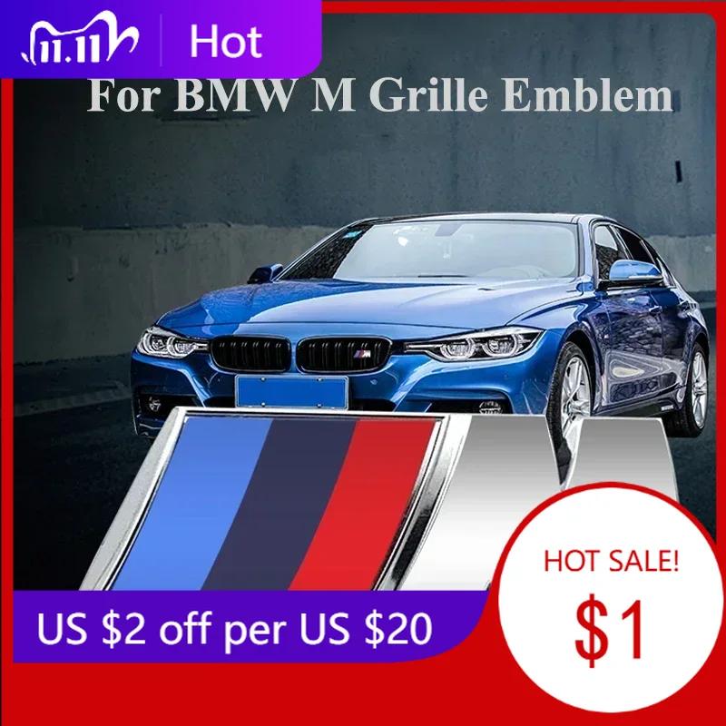 LREFV1 2025 Hot For BMW M Logo X1 X2 X3 X4 X5 X6 F48 G01 E84 E83 F39 F10 F30 G11 G07 G86 G80 G60 E60 E46 3D Car Front Grille Badge Embl