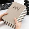 2027 Daily Planner Monthly Agenda, Vintage Sheepskin Texture Cover, Thick Paper Journal Notebook Book for Business Office And Personal Academic Task