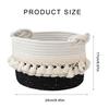 Fashionable Cotton Rope Storage Basket High Quality Cotton Rope Holder Basket with Tassels Designed For Stylish Storage