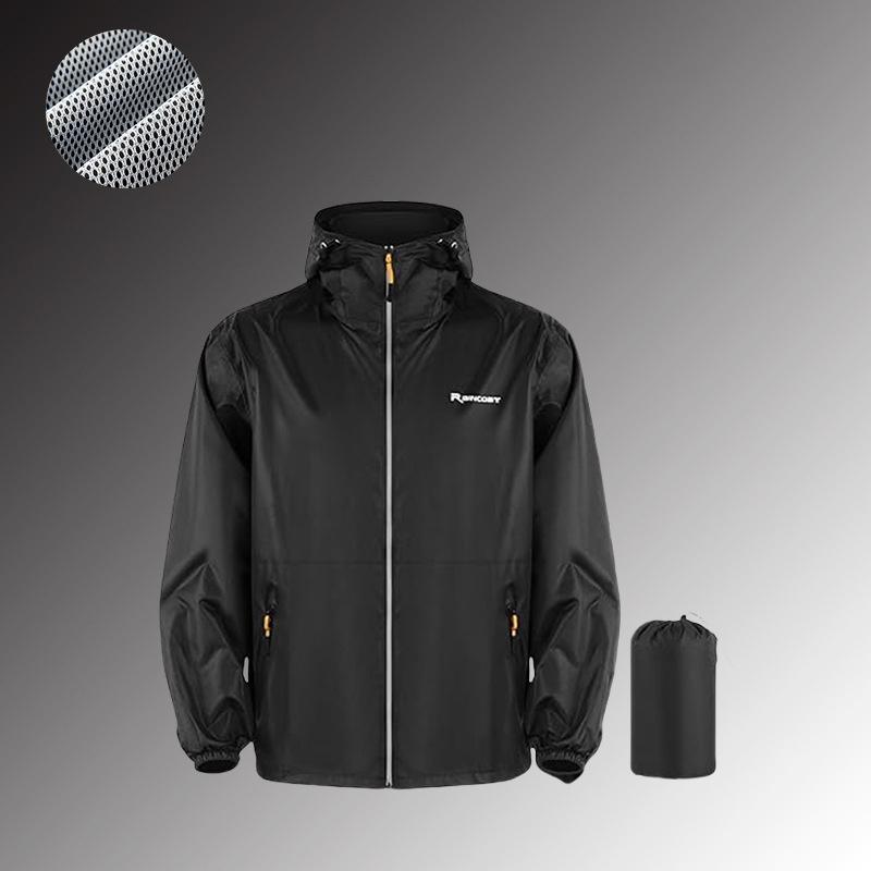 

Large Size 6XL Adult Waterproof Raincoat Suit for Summer Unisex Motorcycle Raincoat Lightweight Breathable Outdoor Rain Wear XXL