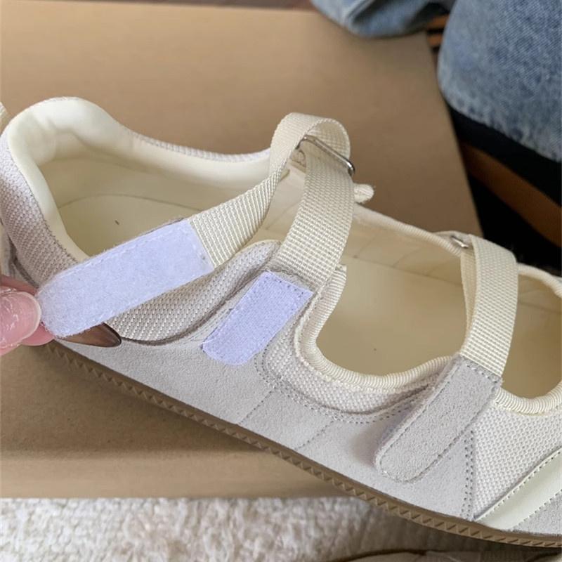 Fashion IPPEUM Ballet Sneakers Silver Women Shoes 2025 Summer Mary Janes Ballerina Flats