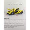 1/24 Simulation McLaren P1 Alloy Model Car Doors and Hood Can Be Opened Has Sound and Lighting Functions Rich In Details