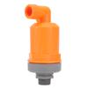 Pomarańczowy Automatyczny Zawór Odpowietrzający Wysoka Twardość Duża Prędkość Przepływu PP Zawór Odpowietrzający Górny G1 2 Dolny G1 Typ Złożony