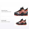 Kids Casual Comfortable Non-Slip Shock Absorbing Wear-Resistant Warm Low-Top Running Shoes Kids Sneaker Black Gray Orange 312146923NA-1