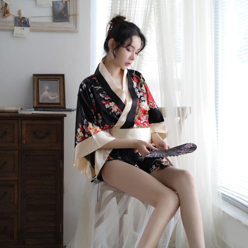 New Japanese Kimono Seductive Sexy Lingerie Cute Playful Cosplay