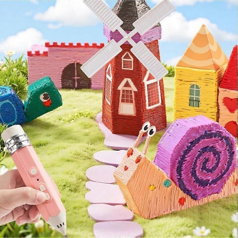 3D Printing Painting Pen,Rechargeable Low Temperature Artistic 3D Drawing Pen
