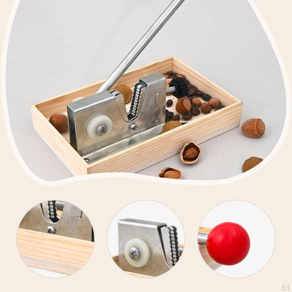 Walnut Cracker Tool Nut Sheller Lever Principle for Easy Shelling U Shaped Groove Sturdy Versatile