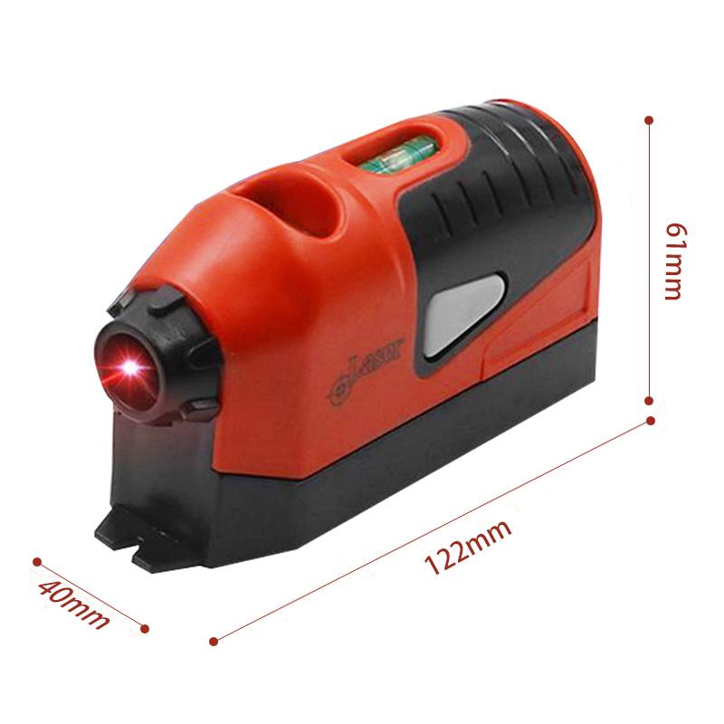 Portable Mini Vertical Laser Spirit Level Laser Straight Level 90 Degree Mouse-shaped Plastic Self-leveling Measuring Tool